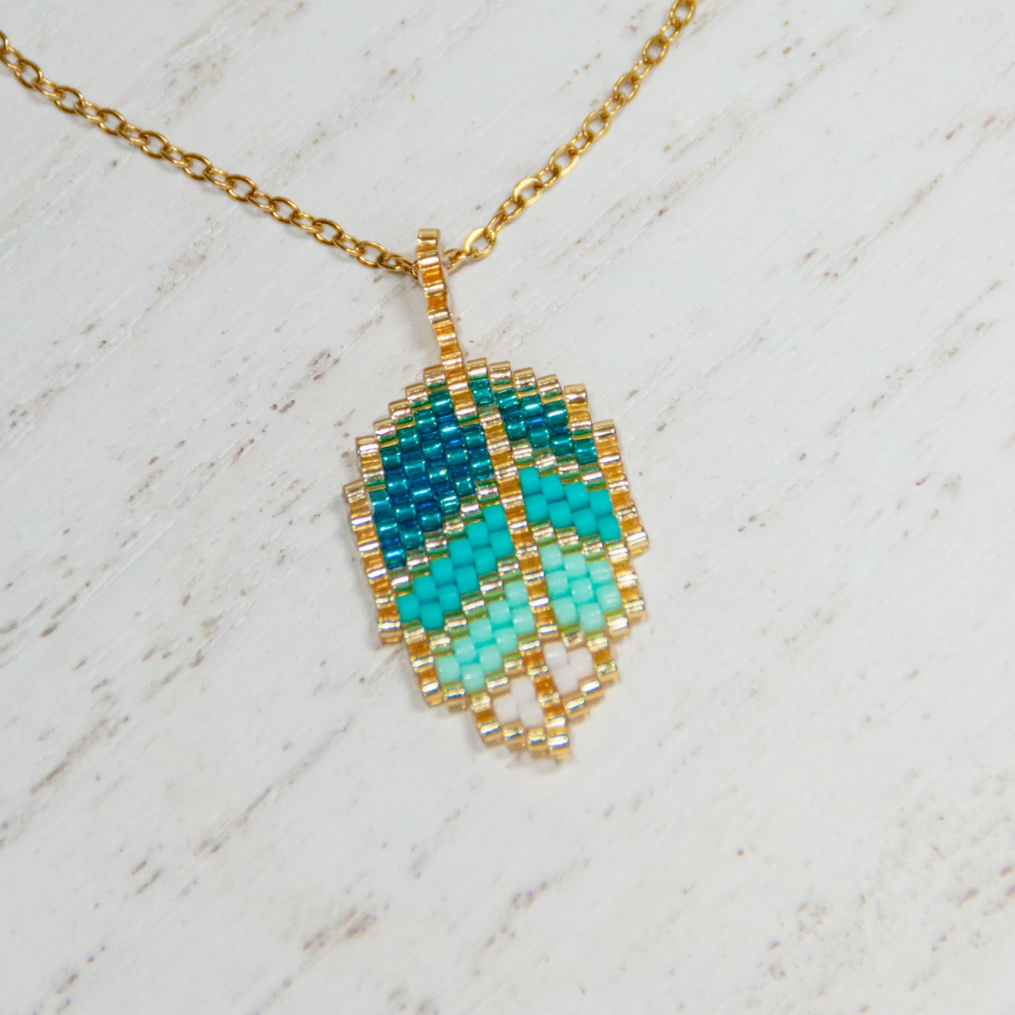 Harmony Leaf beaded Necklace