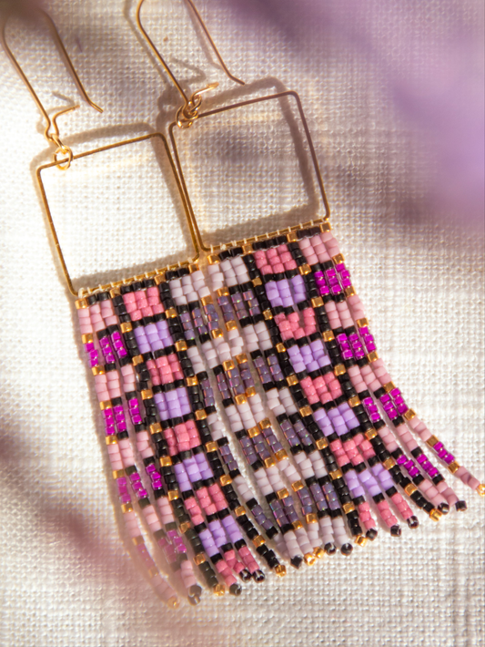 Lola fringe beaded Earrings