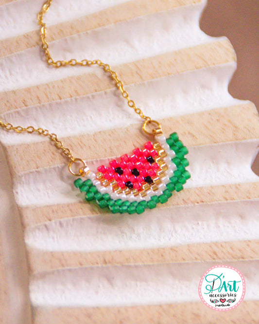 Half Watermelon Necklace