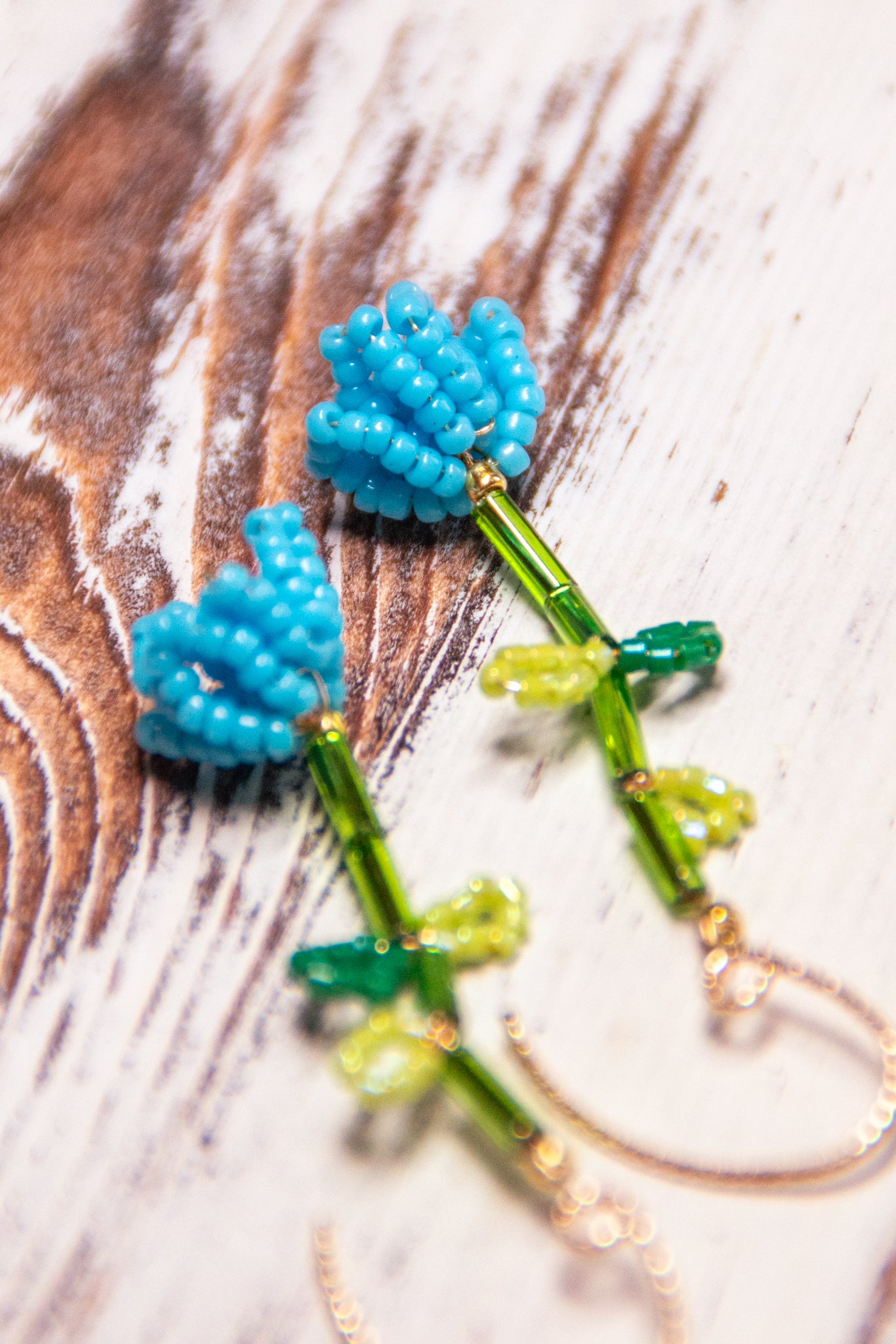 Blooming Flowers Beaded earrings