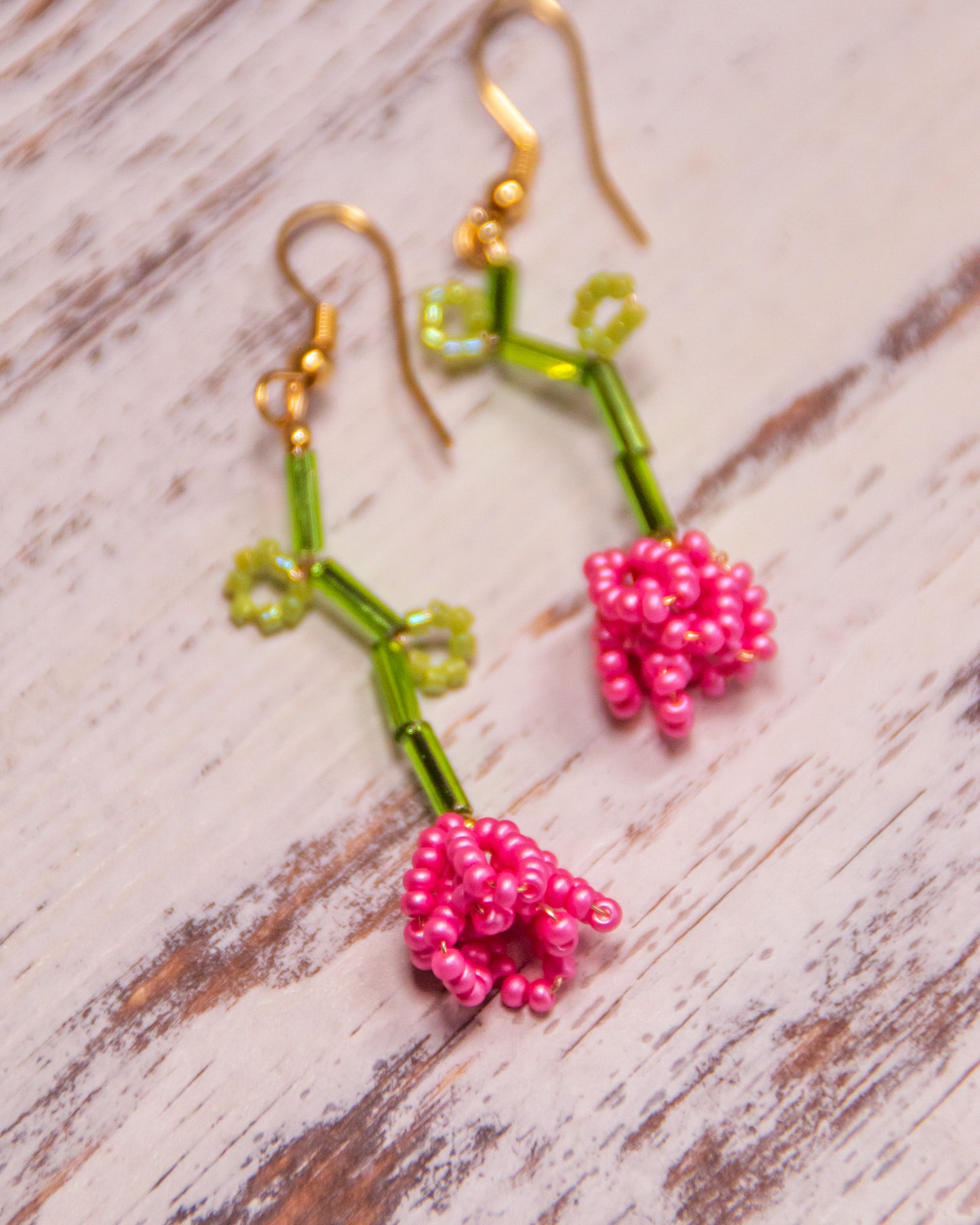 Blooming Flowers Beaded earrings