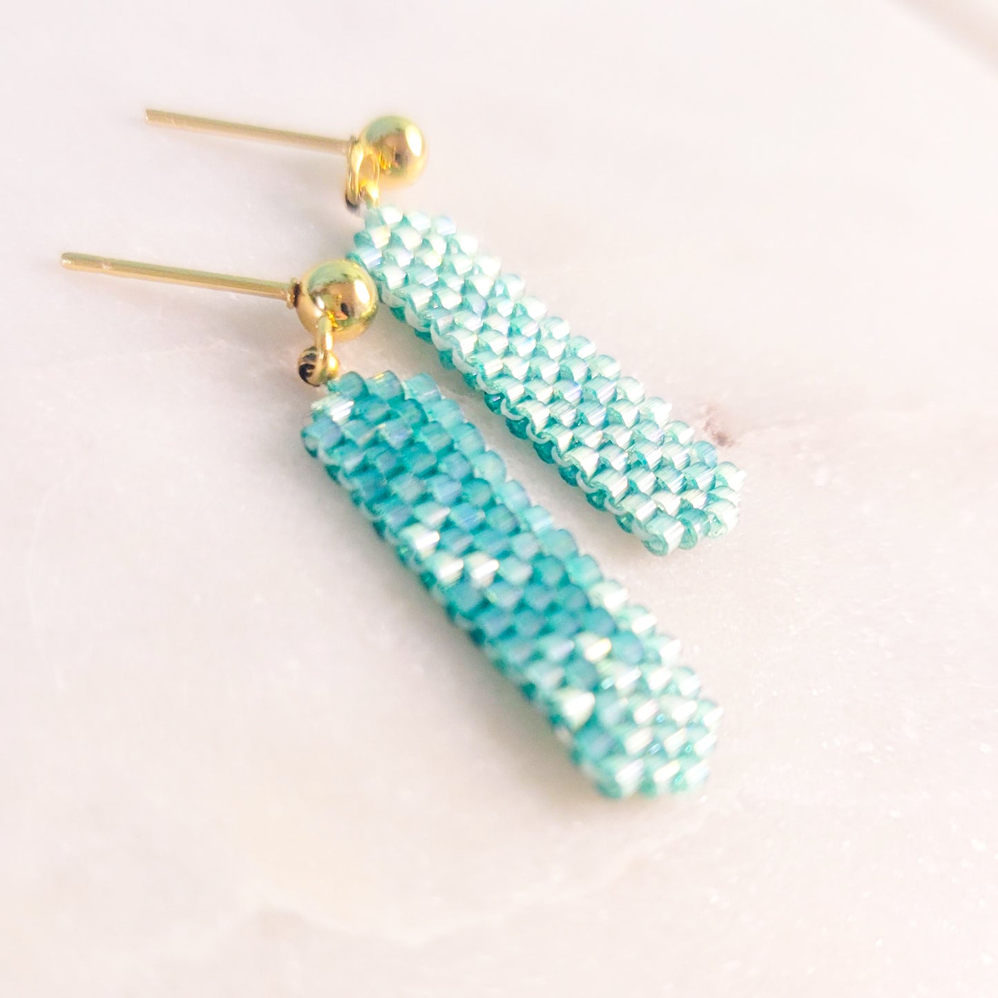 Iridescent Waves Earrings