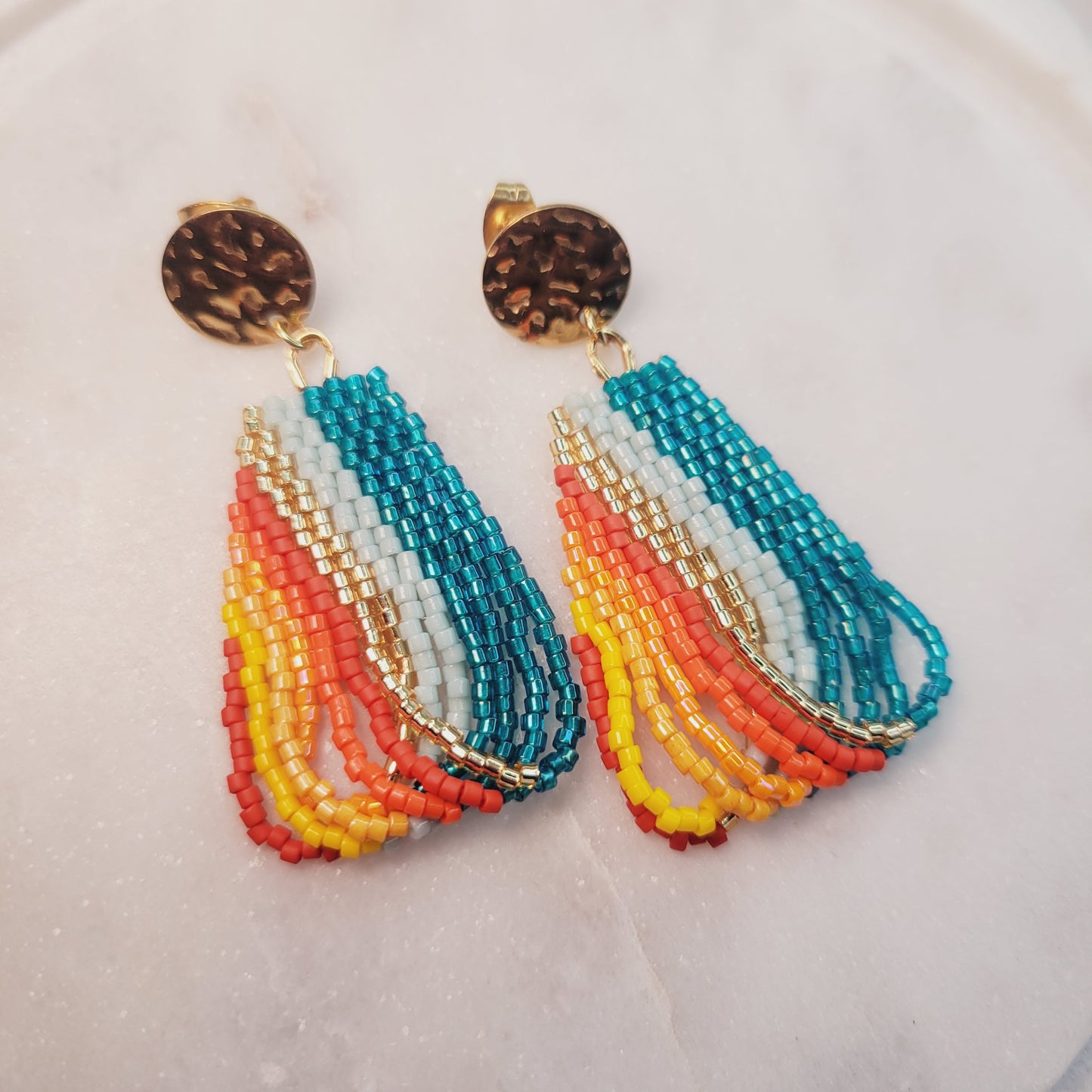 Fan-tastic Tassel Earrings