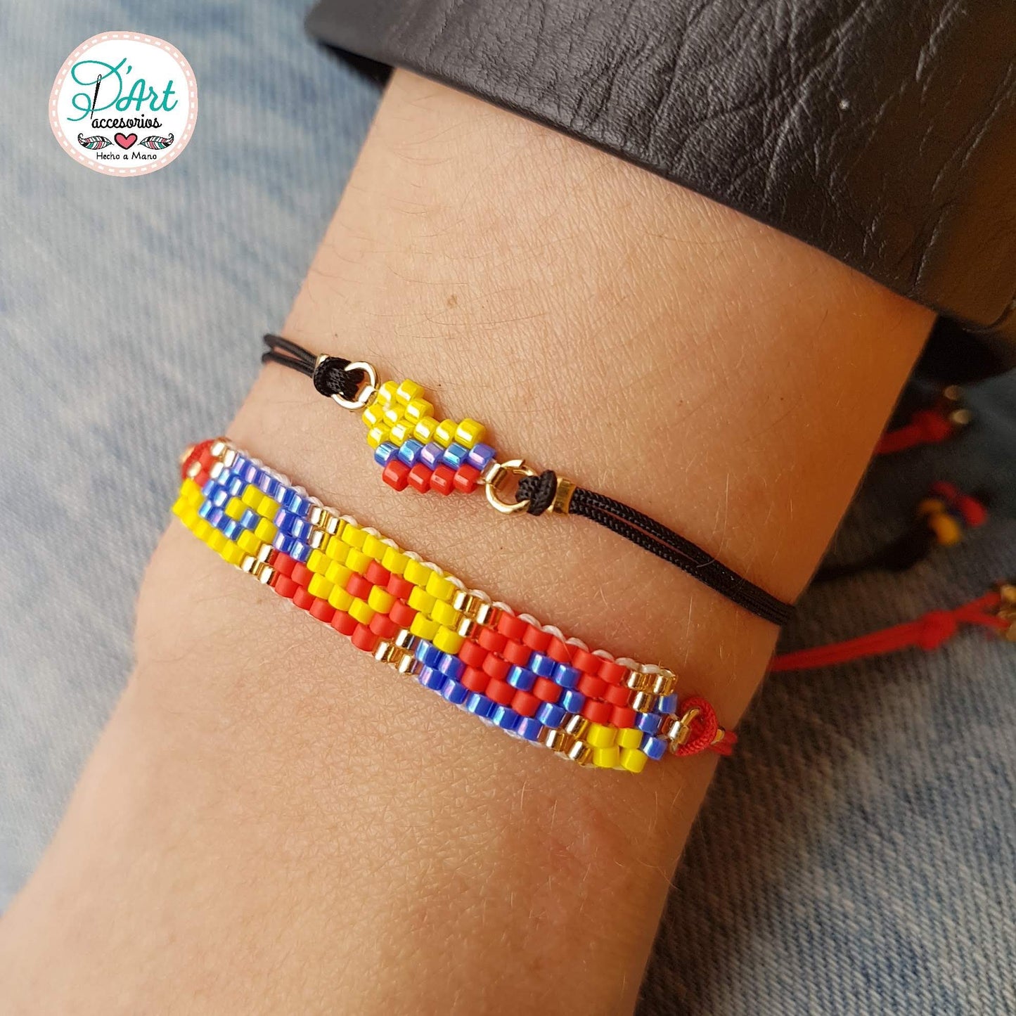 Colombian Flags bracelets