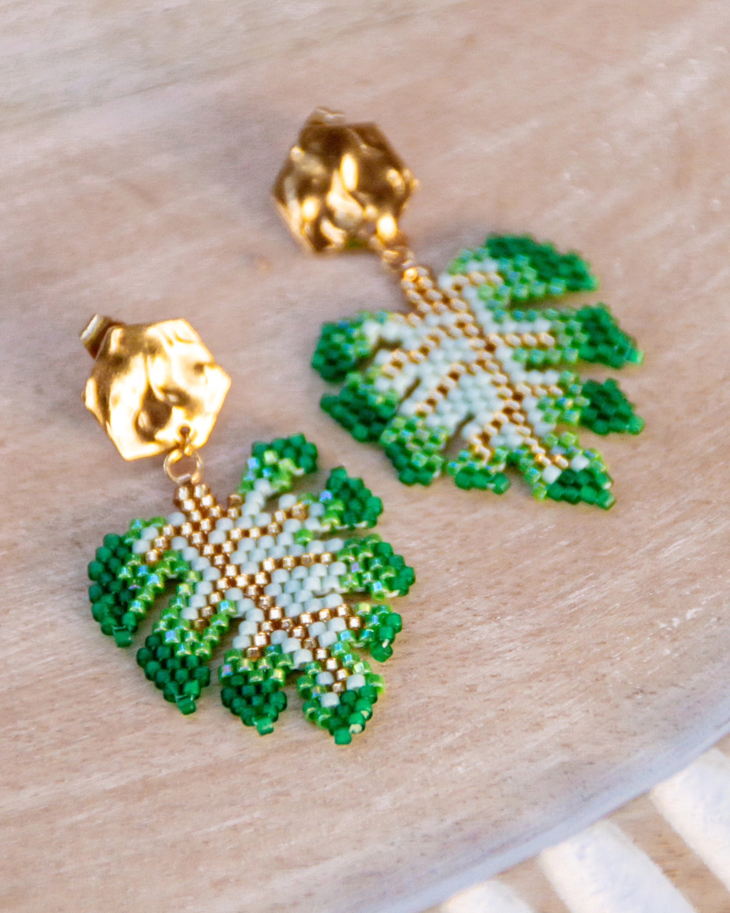 Monstera Earrings