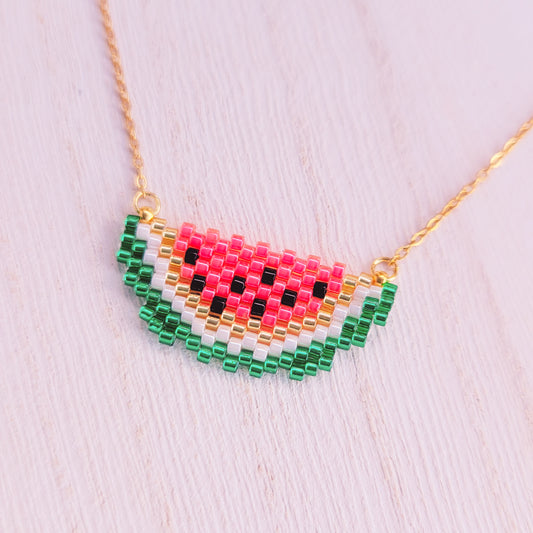 Half Watermelon Necklace