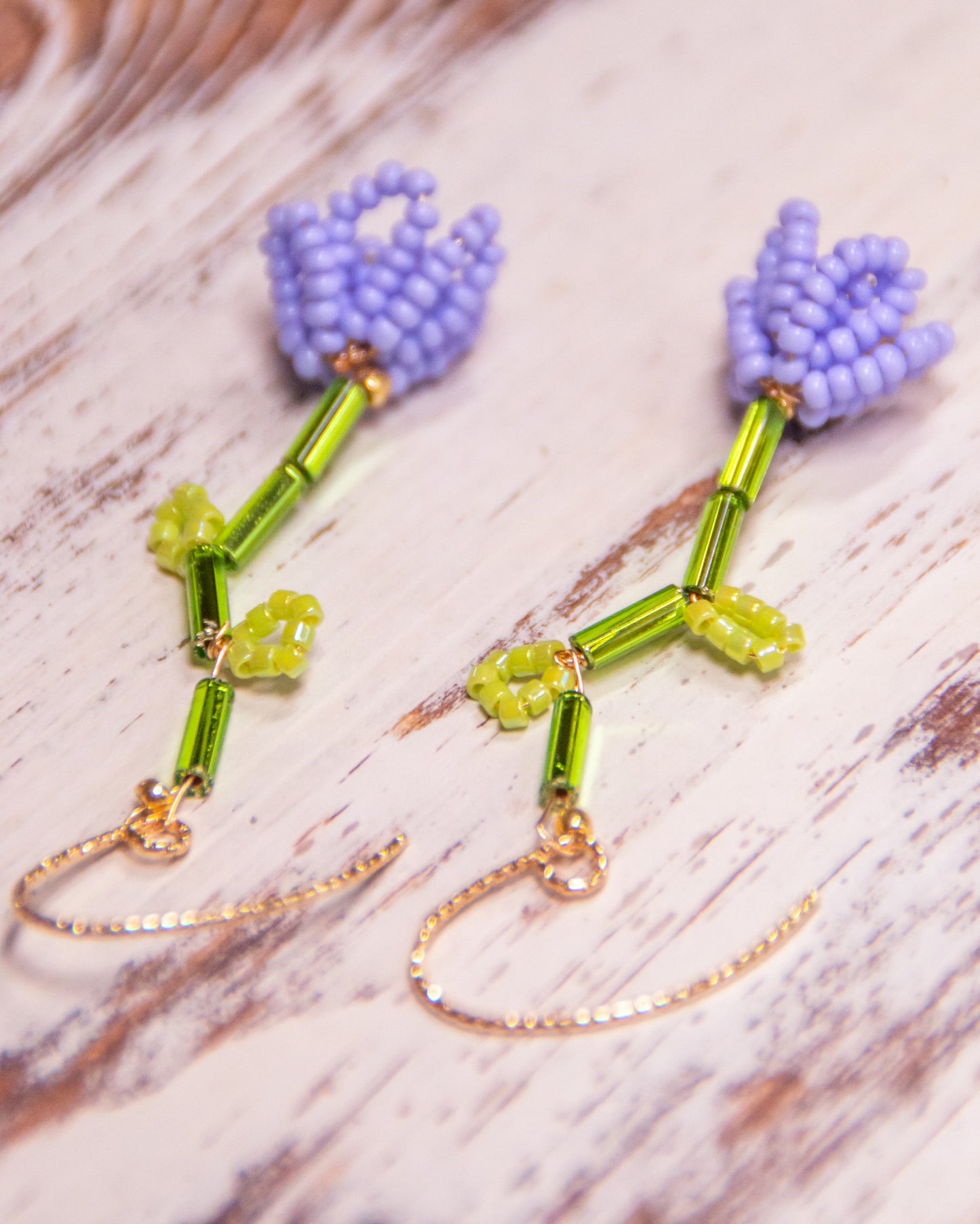 Blooming Flowers Beaded earrings