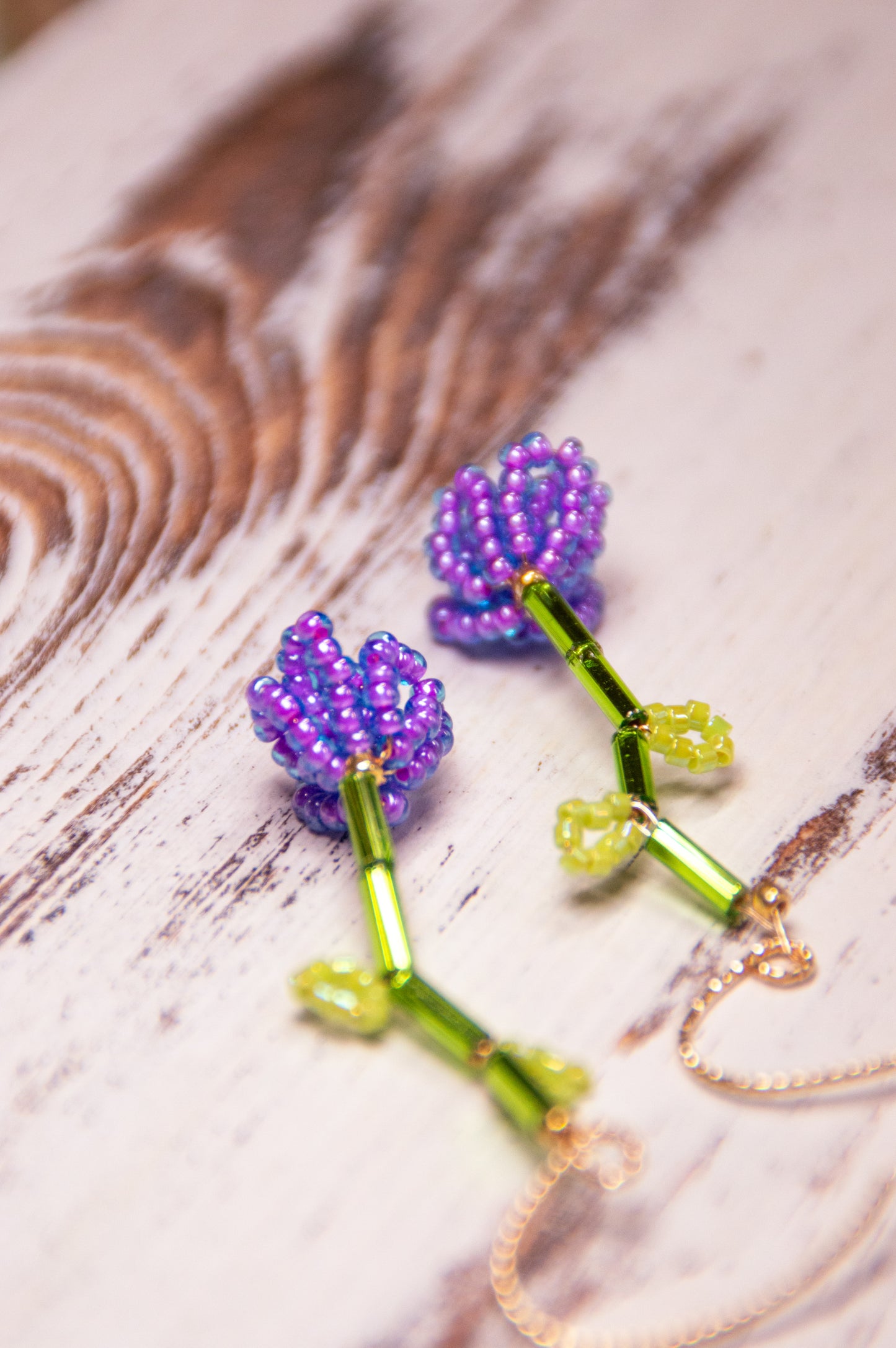 Blooming Flowers Beaded earrings