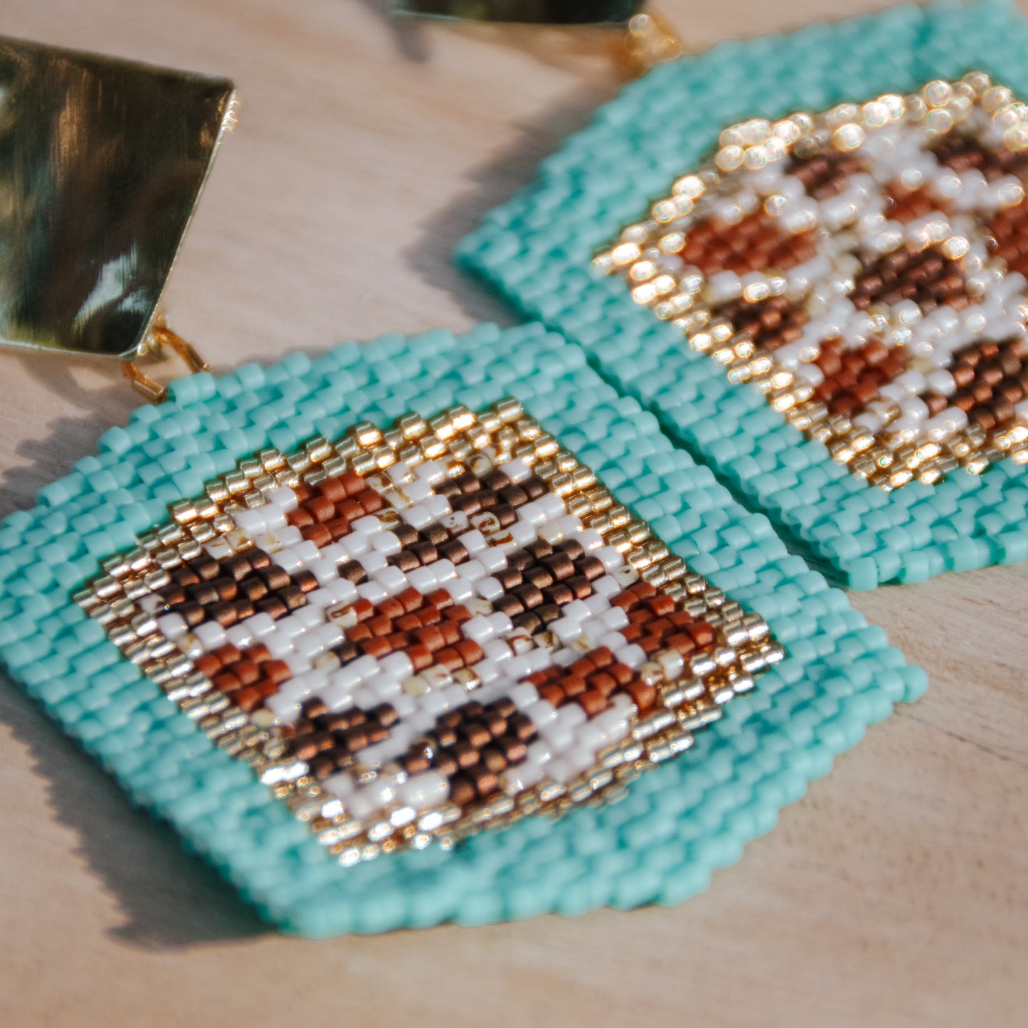 Western Chic Hexagons earrings