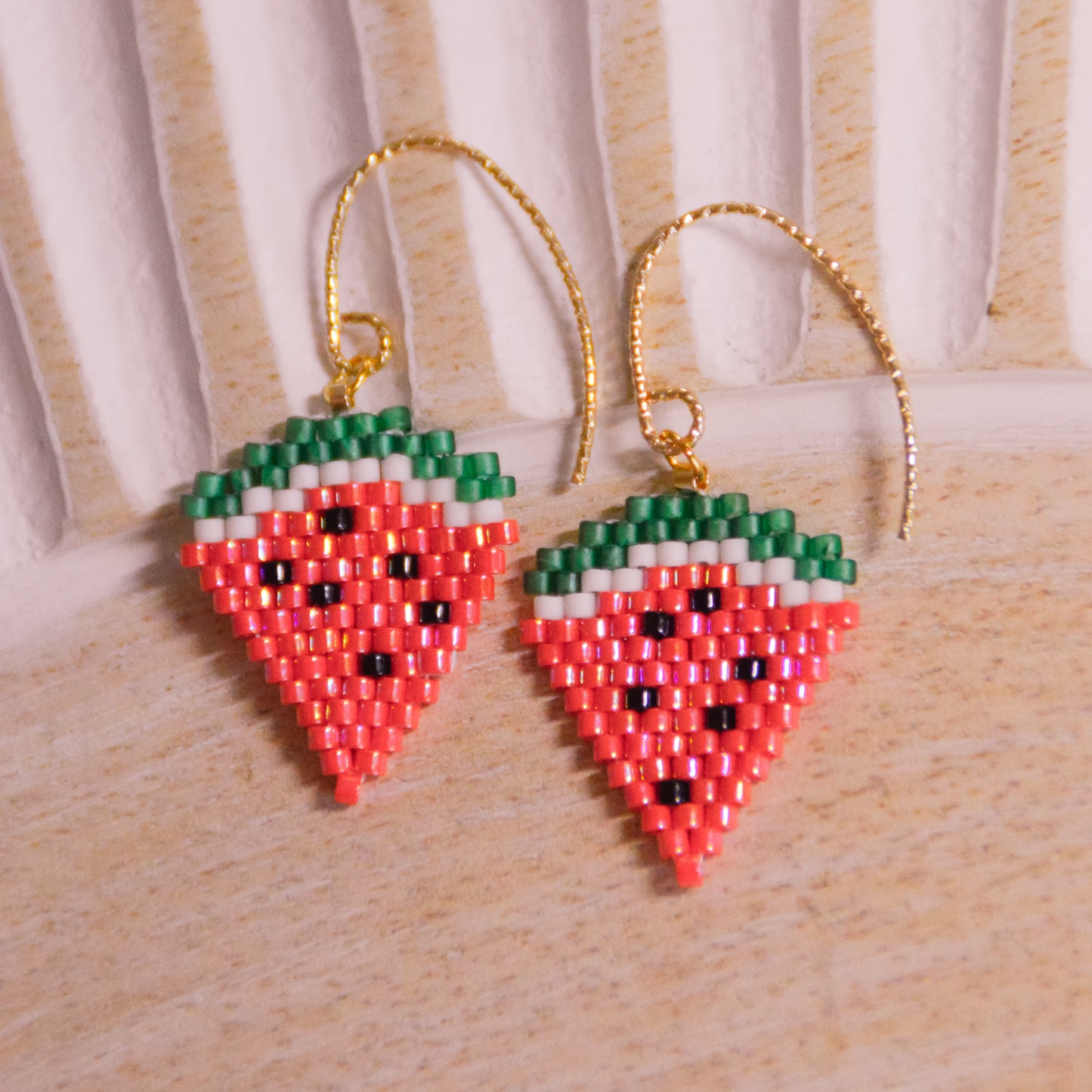 Watermelon Slice Earrings