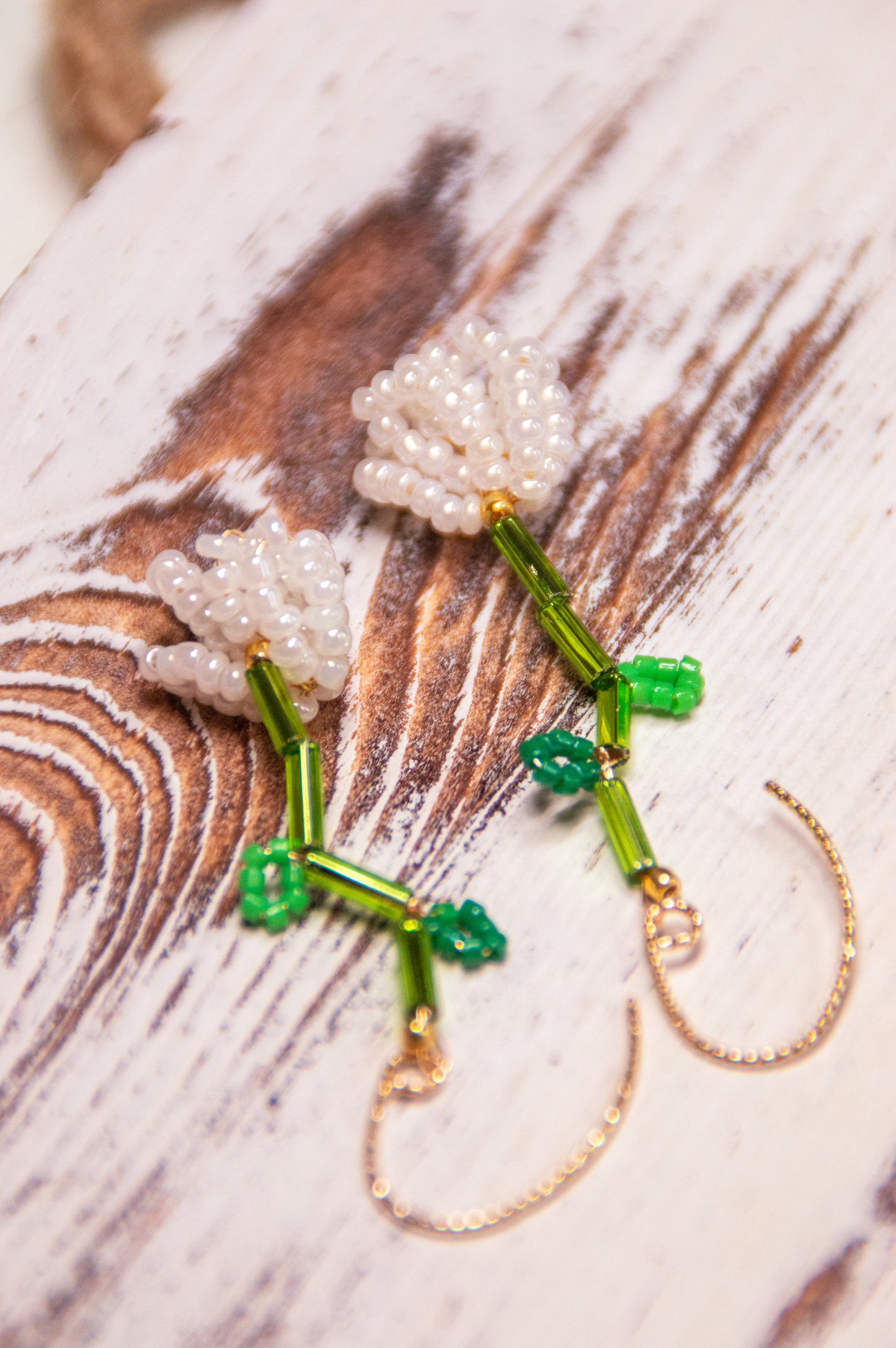 Blooming Flowers Beaded earrings