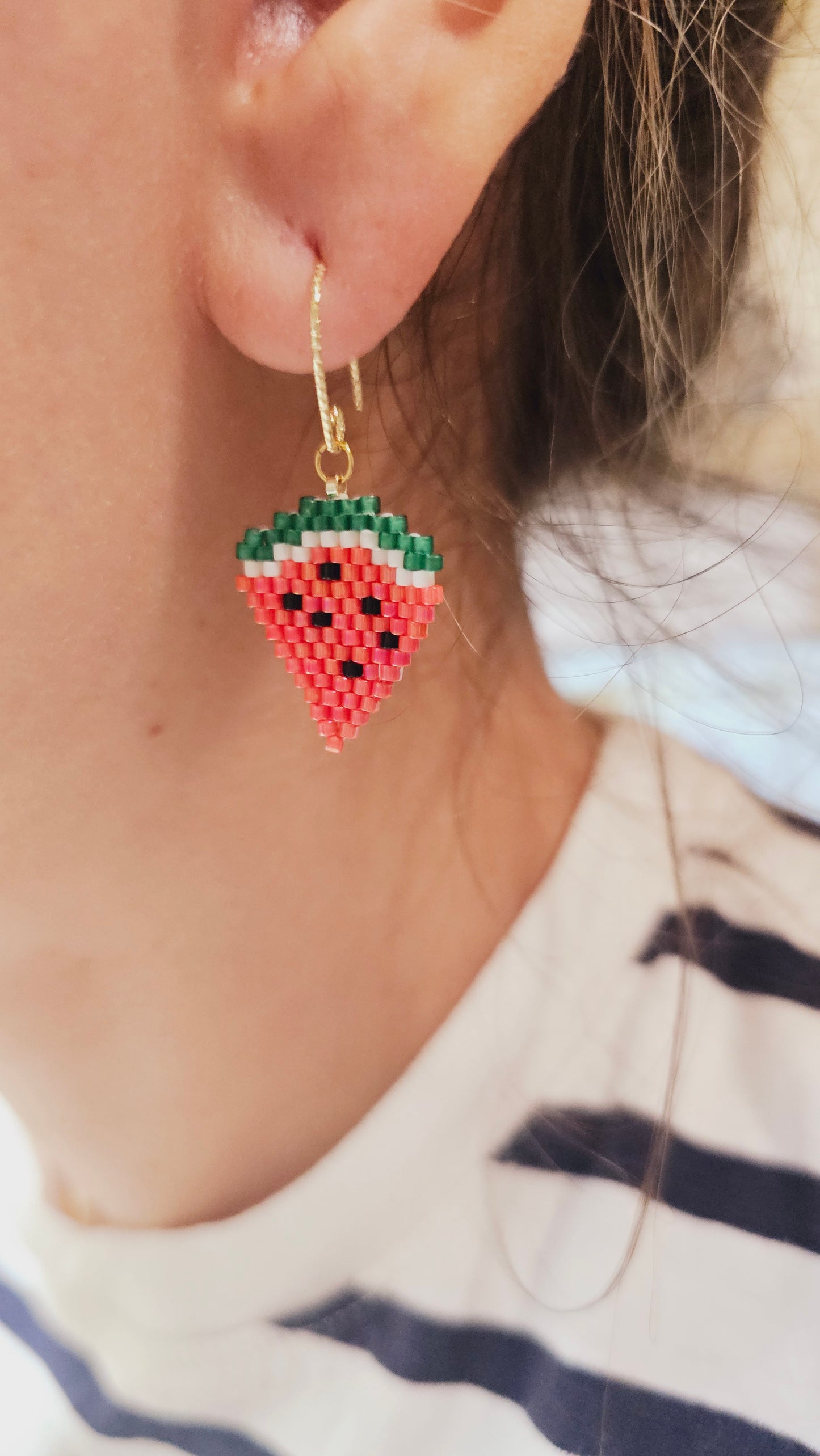 Watermelon Slice Earrings