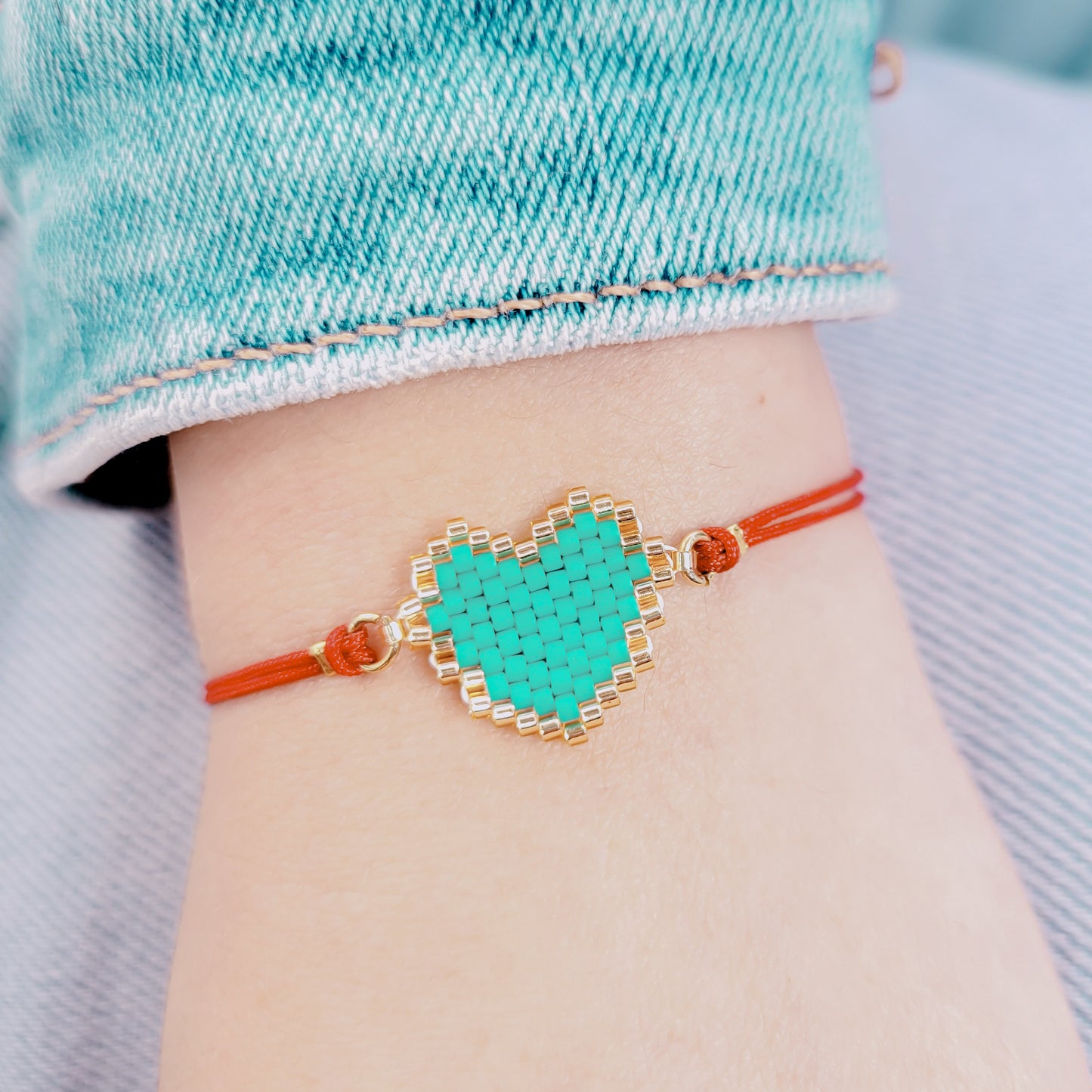 Heart Bracelet Miyuki