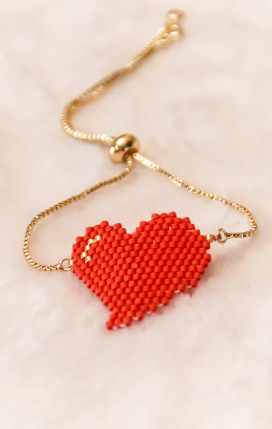 Red Heart Miyuki Bracelet