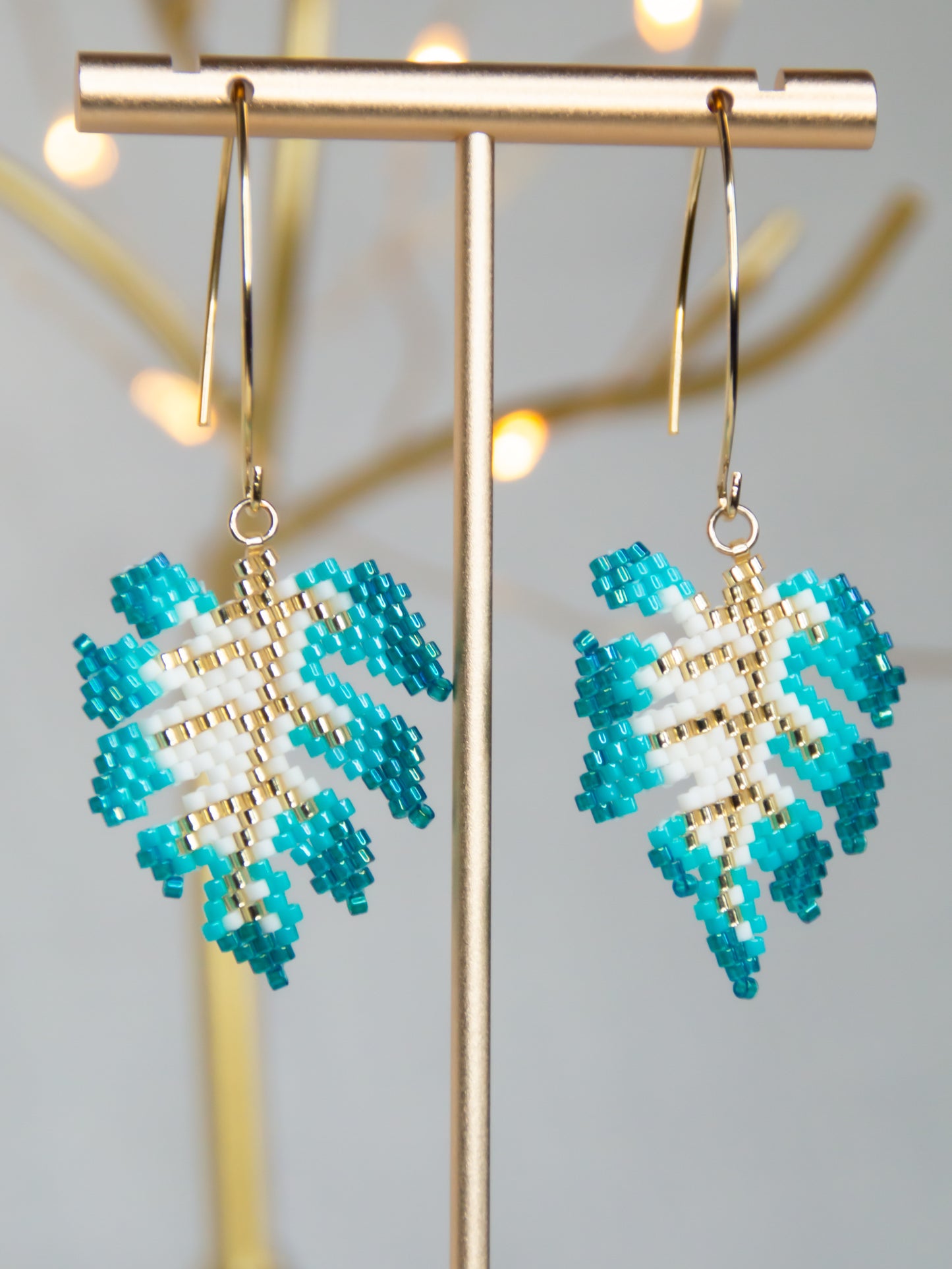 Monstera Earrings